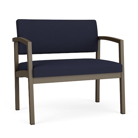 Lenox Steel Bariatric Chair Metal Frame, Bronze, OH Navy Upholstery